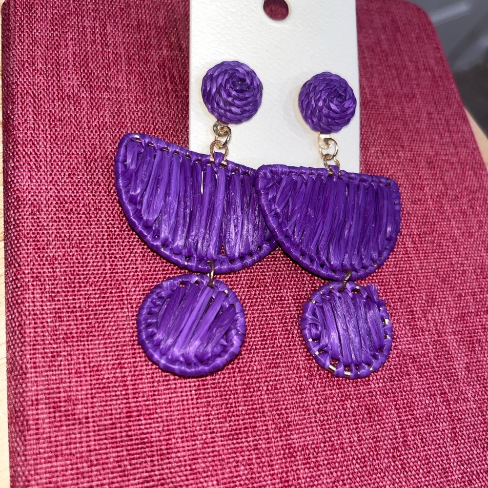 Purple earrings